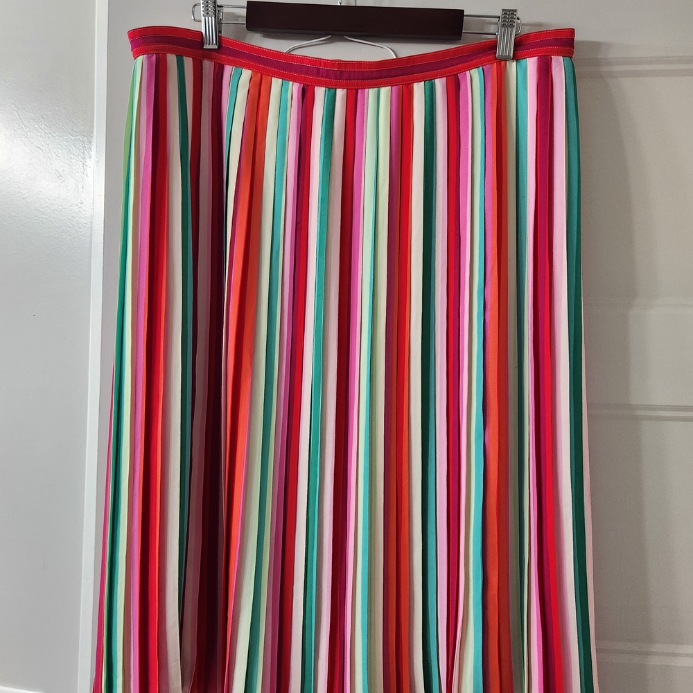 J. Crew Colorful Striped A-Line Skirt